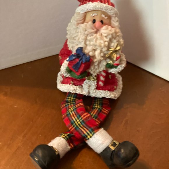 SANTA HANGS OVER DESK CUTE HOLDING PRESENTS CUTE - Picture 4 of 8